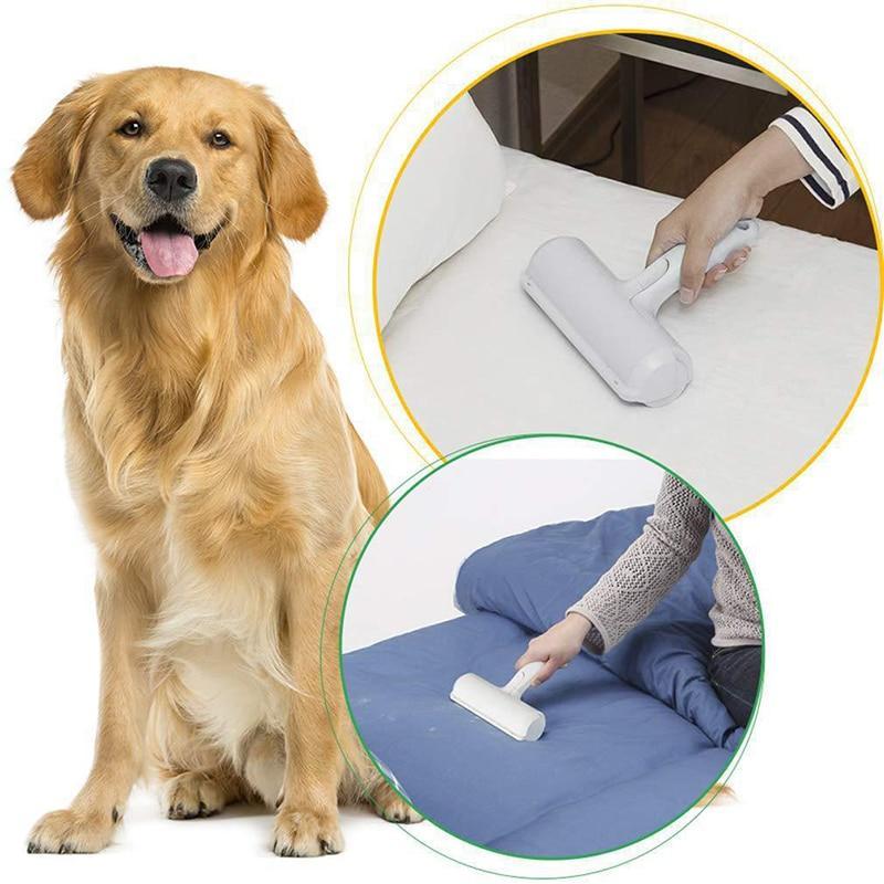 Portable pet hair remover brush